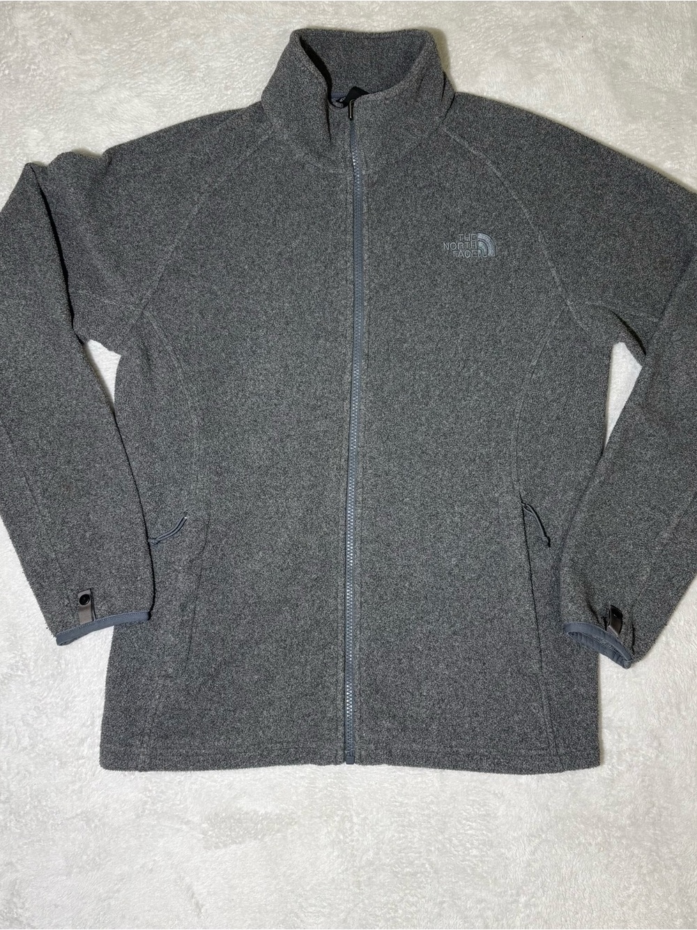 The North Face Men's Glacier Full-Zip Fleece Jacket Grey small C704 F14
